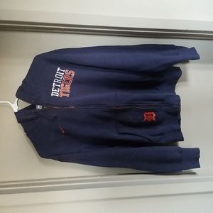 Nike Detroit Tigers Full Zip Hoodie Medium Navy Blue